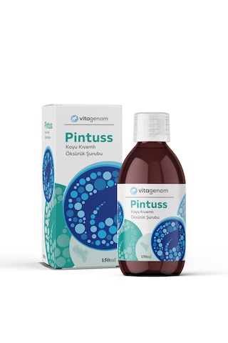 Vitagenom Pintuss Koyu Kıvamlı Bitkisel Şurup 150 ML