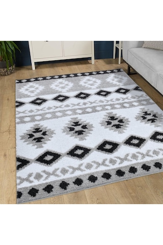 Mystique Gri Yumuşak Peluş Post Shaggy Çocuk Odası Oturma Odası Salon Mutfak Halısı F788o Ym14