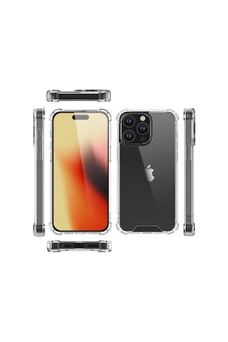 Apple Uyumlu iPhone 15 Pro Zore Nitro Anti Shock Silikon-renksiz Renksiz Renksiz