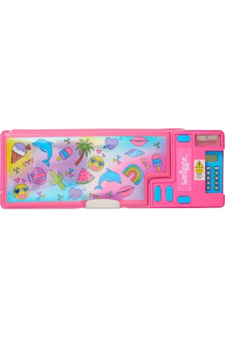 Smiggle - Wonder World Yaz Tatilim Hesap Makineli Pop Out Otomatik Kalem Kutusu
