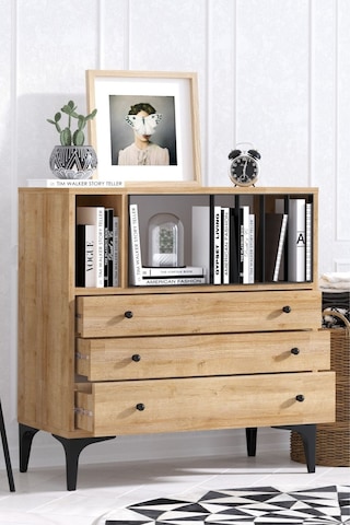 Decormet Nevada Şifonyer Safir Meşe Diğer