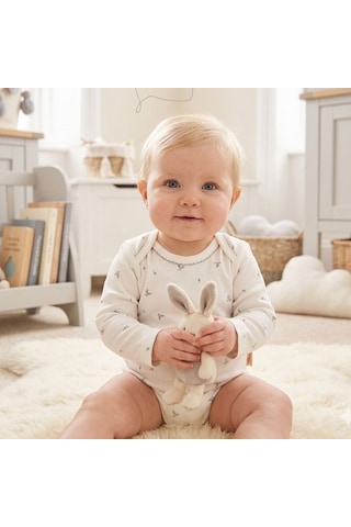 Tiffany Baby & Kids Tiffany Baby Olive Branch Theme Uzun Kol Body 46011 Ekru