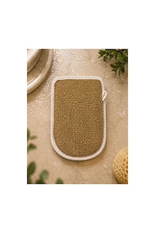 Çift Taraflı Eldiven Kabak Lifi 23x16 Cm Doğal Banyo Ve Peeling Lifi - 878794556