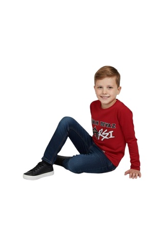 Beşiktaş Orijinal Lisanslı Uzun Kol Sweatshirt Kırmızı