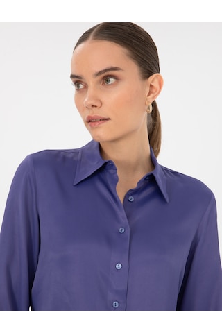 Pierre Cardin Kadın Mor Gömlek Desenli 50318229-vr038 Mor