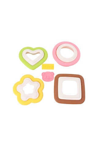 Geeroyoo Çocuklar İçin 10'lu Fırça Kalıp Seti - Çiçek, Kalp Ve Daire Şekilleriyle Evde Pratik Tost, Sandviç Ve Bisküvi Yapımı Aracı Diğer