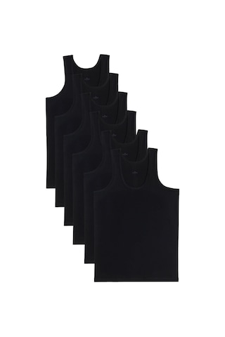 6 Adet Compact Penye Siyah Erkek Atlet %100 Pamuk Standart Fit Normal Kesim 6'lı Paket-33112 Siyah