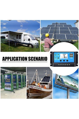Neevoyu 20a 12v/24v Otomatik Güneş Enerjisi Kontrolörü, Çift Usb Çıkışı, Ev Ve Deniz Sistemleri İçin