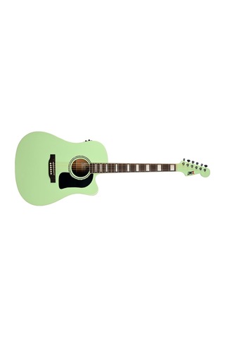 Dmx Guitars Dag100ce Ssg Elektro Akustik Gitar Satin Surf Green