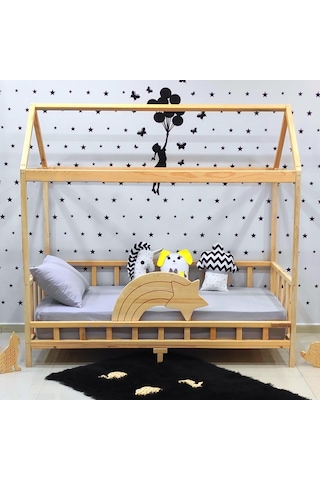 Markaawm Markaawm Kayan Yıldız Montessori Yatak Çocuk Karyola Bebek Beşiği Akçaağaç