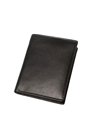 Aclassics Erkek Deri Cüzdan 9.5 Cm, Ince Tasarım, 7 Kart Yuvası, Fermuarlı Bölme Siyah