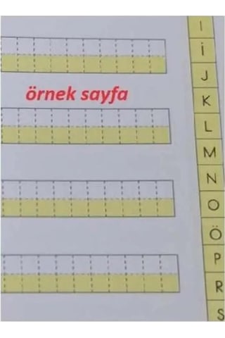 Yeni Müfradat Güzel Yazı Defteri A4 19x27 Cm 24 Yaprak 1 Adet Standart Kılavuz Dil Çizgili Yazı Defteri Satır Aralıklarına Uygun