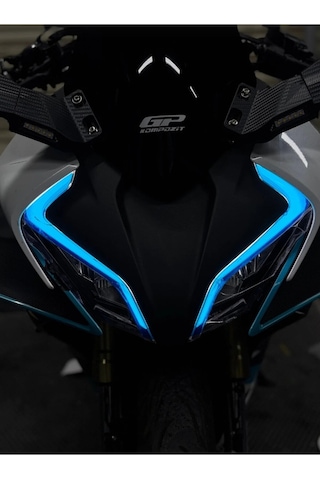 Cf Moto 450 Sr Mavi Led Sticker Folyo Kaplama