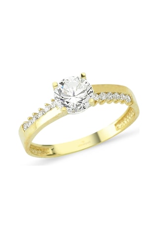 Altın Tektaşlı Yüzük As8Y83 Altınsepeti