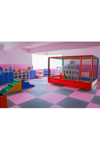 Tatami Minderi 100X100Cm Kalınlık 13Mm Pembe 100 Adet Çok Renkli
