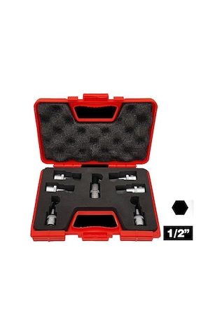 İzeltaş 1/2 Lokmalı Allen Uç Takımı (60mm 7 Parça)- 1113001107
