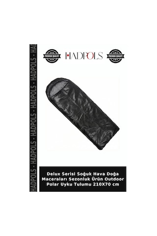 Delux Serisi Soğuk Hava Doğa Maceraları Sezonluk Ürün Outdoor Polar Uyku Tulumu 210x70 Cm Çok Renkli