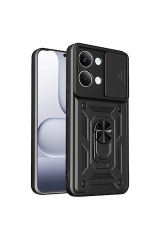 Teleplus Xiaomi Poco X8 Pro Max Kılıf Magnetik Standlı Kamera Korumalı Slide Sürgülü Cover Kapak Siyah Teleplus Xiaomi Poco X8 Pro Max Kılıf Magnetik Standlı Kamera Korumalı Slide Sürgülü Cover Kapak Siyah