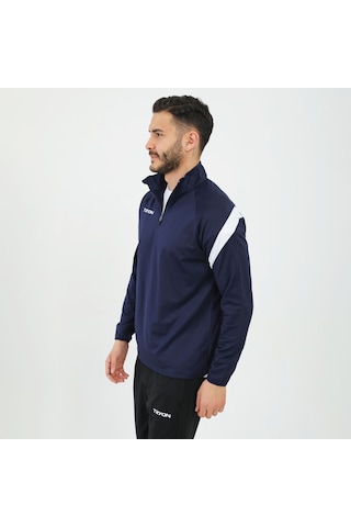 Lacivert - Beyaz Tryon Erkek Futbol Antrenman Sweatshirt Evo Pro 001