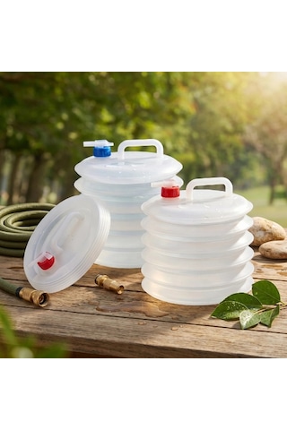 Musluklu Akordiyon Katlanır Su Bidonu 10 Litre