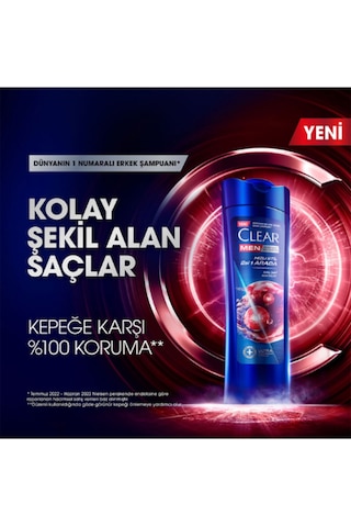 Men Kepeğe Karşı Etkili Şampuan Hızlı Stil 2si 1 Arada 350 Ml 5 Adet