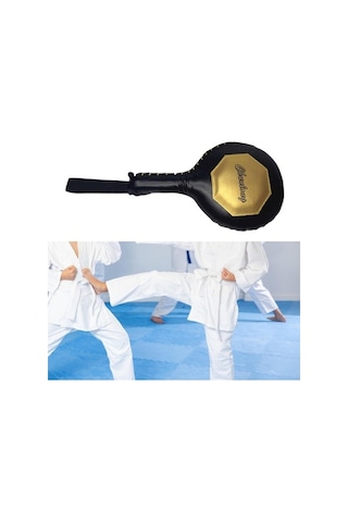 Pazly Suntek Taekwondo Kick Pad Kickboks Sparring Antrenman Siyah Altın Siyah - Altın