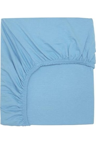 3 Adet 65x95 Cm Anne Yanı Lastikli Penye Kumaş Bebek Çarşafı-mavi-gri