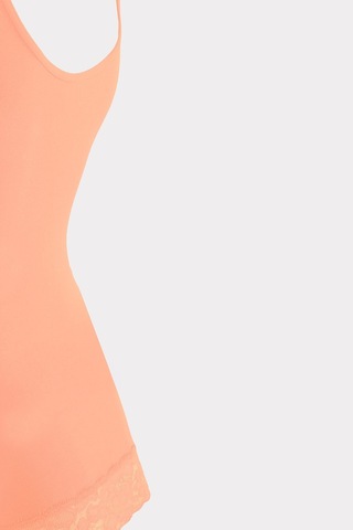 Nbb Kadın Oranj Seamless Dantelli Geniş Askılı Atlet