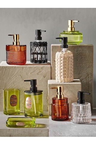 The Mia Rattan Sıvı Sabunluk Siyah 330 Ml Sbn0074