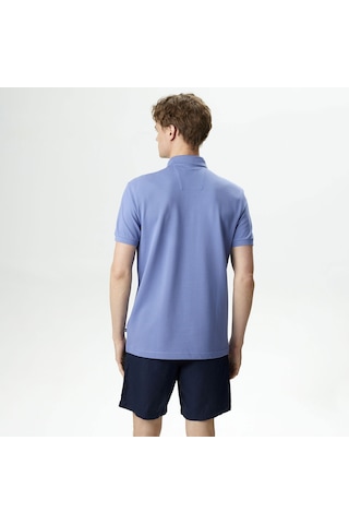 Nautica Erkek Mavi Slim Fit Kısa Kollu Polo Düz K35062t Mavi
