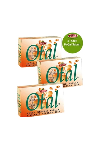 Otacı Otal Çam Katranlı ve Kükürtlü Sabun 3 x 80 G Otacı Otal Çam Katranlı ve Kükürtlü Sabun 3 x 80 G