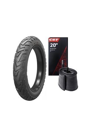 Cst 20x4.00 Siyah Ambro Zırhlı Fat Bike Bisiklet Lastik Seti