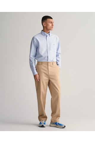 Gant Erkek Regular Fit Düğmeli Yaka Gömlek-mavi Mavi