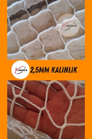 Kedi Balkon Güvenlik Filesi 2x10 Mt 2.5mm İp Kalınlığı 4x4 Gözenekli