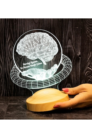 Nöroloji Doktoruna Hediye, Nörolog Hediyesi 3d Led Lamba