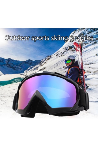 Gözlük Üzerinde Kayak Snowboard Gözlükleri Tam Çerçeve Kayak Gözlükleri Kar Motosikleti Kayağı İçin Yumuşak Ayarlanabilir Kayışla Ktm Orange Colorful Yellow