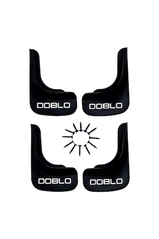 Fiat Doblo Araçlara Uyumlu 4 lü Ön-Arka Paçalık Tozluk Çamurluk U1DBLX001YD