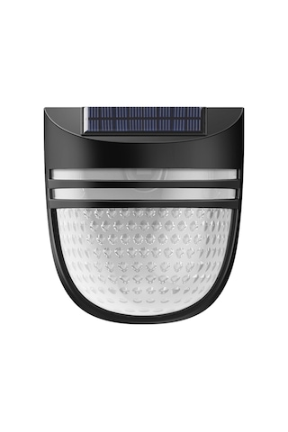 Monyee Solar Bahçe Çit Lambası, Akıllı Işık Kontrolü, Ip54 Su Geçirmez, Siyah Kasa, Islak Işık, 6-12 Saat Süre, Dış Mekan Dekorasyonu Yh0613 Siyah