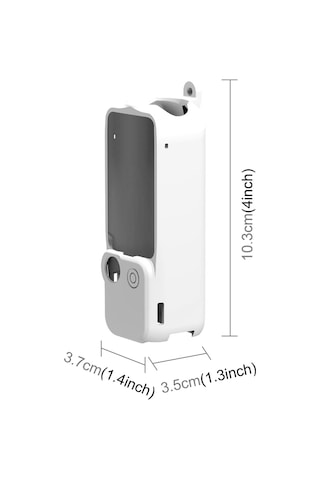 Djı Osmo Pocket 3 Puluz 3'ü 1 Arada Silikon Kapak Kılıf Seti Beyaz İçin Beyaz