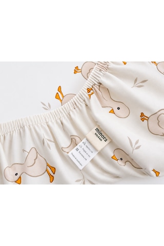 Minora Baby&kids %100 Pamuk Ranforce Anne Yanı Park Yatak Lastikli Bebek Çarşafı Ve Yastık Kılıfı Seti 70x120 - 35x45 - Pembe Ördek