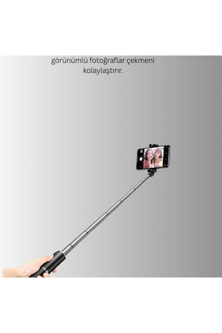 130 Cm Bluetooth Selfie Çubuğu Led Işıklı, Katlanabilir Ve Uzaktan Kumandalı