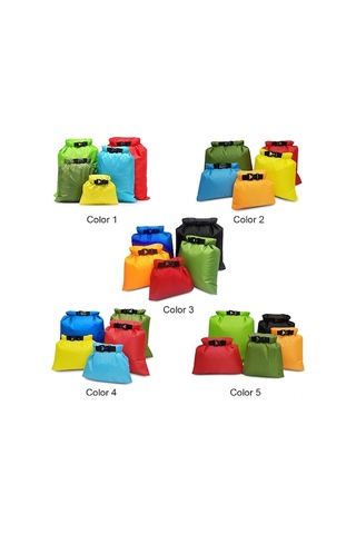 Xianwen 5 Adet Su Geçirmez Çanta Seti, Kaydırma, Kamp, Bot, Çok Renkli