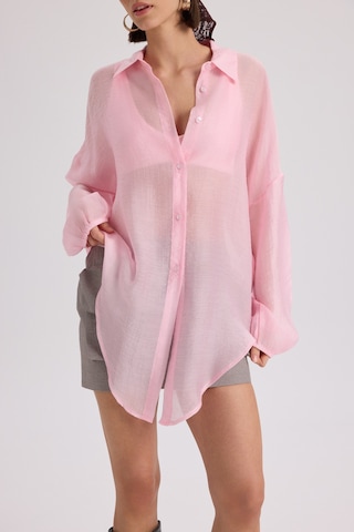Mai Collection Mai Studios Co. Lyra Oversize Pembe Gömlek Pembe