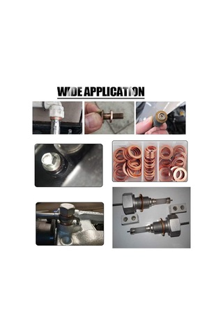 200pcs Yağ Drenaj Tapası Conta Kırmızı Bakır Isıtma İşleme 9 Tür Yağ Sızdırmazlığı 0142 Kırmızı