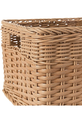 Sepet, Plastik Rattan, 25x35x20 Cm 1