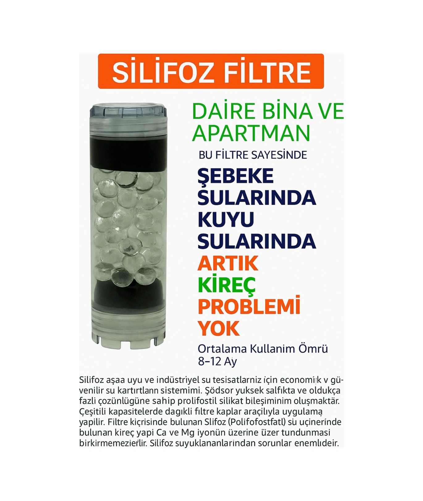 Bina Girişi 10" Filtrasyon Sistemi Ana Giriş Su Filtresi Temiz Ve Sağlıklı Su Filtre Dahil