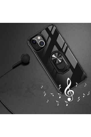Apple Uyumlu iPhone 13 Kılıf Zore Mola Kapak Siyah