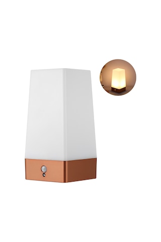 Symbee Pır Hareket Sensörlü Led Gece Lambası, 4m Algılama Mesafesi, Sarı Işık, Pil Beslemeli Aaa Pil Yok , Mutfak/yatak Odası/banyo Aydınlatması Beyaz