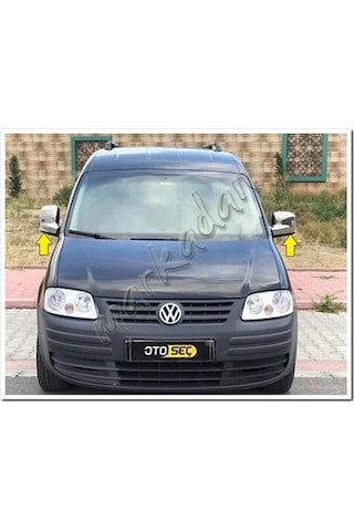 Vw Caddy Krom Ayna Kapağı 2004 - 2014 2 Parça Abs Krom