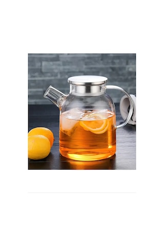 Tedar Çelik Kapaklı Borosilikat Cam Demlik 1500ml Royaleks-cm-2003 Najmaddin 6411267